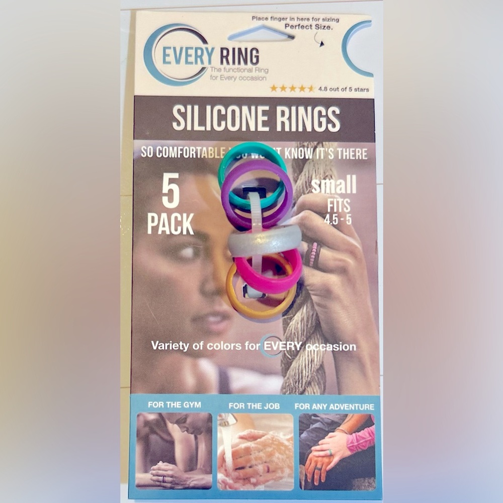 New Every Ring Silicone Sz Small 5pc styles Wedding Engagement Sports